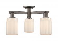 Innovations Lighting 716-3F-OB-G341 - Hadley - 3 Light - 22 inch - Oil Rubbed Bronze - Semi-Flush Mount