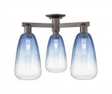 Innovations Lighting 716-3F-OB-G480-6SB - Brookhaven Almond - 3 Light - 6 inch - Oil Rubbed Bronze - Semi-Flush Mount