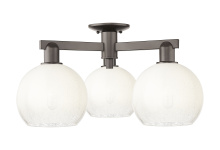 Innovations Lighting 716-3F-OB-G483-8OP - Brookhaven Globe - 3 Light - 6 inch - Oil Rubbed Bronze - Semi-Flush Mount