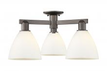 Innovations Lighting 716-3F-OB-GBD-751 - Bristol - 3 Light - 25 inch - Oil Rubbed Bronze - Semi-Flush Mount