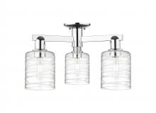 Innovations Lighting 716-3F-PC-G1113 - Cobbleskill - 3 Light - 23 inch - Polished Chrome - Semi-Flush Mount