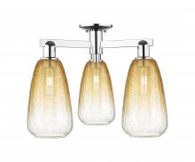 Innovations Lighting 716-3F-PC-G480-6AM - Brookhaven Almond - 3 Light - 6 inch - Polished Chrome - Semi-Flush Mount