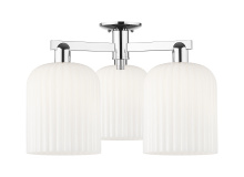 Innovations Lighting 716-3F-PC-G559-8GWH - Bridal Veil - 3 Light - 26 inch - Polished Chrome - Semi-Flush Mount