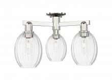 Innovations Lighting 716-3F-PN-G459-6CL - Preston Bulb - 3 Light - 6 inch - Polished Nickel - Semi-Flush Mount