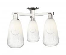 Innovations Lighting 716-3F-PN-G480-6OP - Brookhaven Almond - 3 Light - 6 inch - Polished Nickel - Semi-Flush Mount