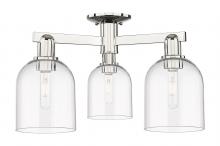 Innovations Lighting 716-3F-PN-G558-6CL - Bella - 3 Light - 23 inch - Polished Nickel - Semi-Flush Mount