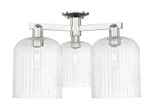 Innovations Lighting 716-3F-PN-G559-8SDY - Bridal Veil - 3 Light - 26 inch - Polished Nickel - Semi-Flush Mount
