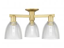 Innovations Lighting 716-3F-SG-G382 - Castile - 3 Light - 24 inch - Satin Gold - Semi-Flush Mount