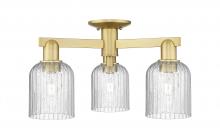 Innovations Lighting 716-3F-SG-G559-5SDY - Bridal Veil - 3 Light - 6 inch - Satin Gold - Semi-Flush Mount