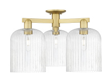 Innovations Lighting 716-3F-SG-G559-8SDY - Bridal Veil - 3 Light - 26 inch - Satin Gold - Semi-Flush Mount