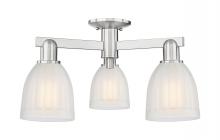 Innovations Lighting 716-3F-SN-G441 - Brookfield - 3 Light - 23 inch - Brushed Satin Nickel - Semi-Flush Mount