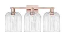 Innovations Lighting 716-3W-AC-G559-8CL - Bridal Veil - 3 Light - 27 inch - Antique Copper - Bath Vanity Light