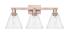 Innovations Lighting 716-3W-AC-GBC-84 - Berkshire - 3 Light - 26 inch - Antique Copper - Bath Vanity Light