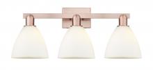 Innovations Lighting 716-3W-AC-GBD-751 - Bristol - 3 Light - 27 inch - Antique Copper - Bath Vanity Light