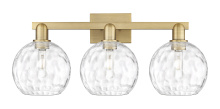 Innovations Lighting 716-3W-BB-G1215-8 - Athens Water Glass - 3 Light - 27 inch - Brushed Brass - Bath Vanity Light