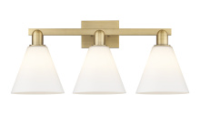 Innovations Lighting 716-3W-BB-GBC-81 - Berkshire - 3 Light - 26 inch - Brushed Brass - Bath Vanity Light