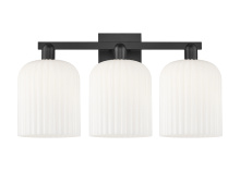 Innovations Lighting 716-3W-BK-G559-8GWH - Bridal Veil - 3 Light - 27 inch - Matte Black - Bath Vanity Light