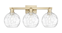 Innovations Lighting 716-3W-CB-G1215-8 - Athens Water Glass - 3 Light - 27 inch - Champagne Bronze - Bath Vanity Light