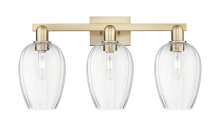 Innovations Lighting 716-3W-CB-G457-6CL - Preston Flute - 3 Light - 26 inch - Champagne Bronze - Bath Vanity Light