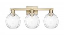Innovations Lighting 716-3W-CB-G458-7CL - Preston Globe - 3 Light - 26 inch - Champagne Bronze - Bath Vanity Light