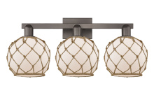 Innovations Lighting 716-3W-OB-G121-8RB - Farmhouse Rope - 3 Light - 27 inch - Oil Rubbed Bronze - Bath Vanity Light