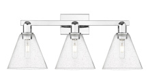 Innovations Lighting 716-3W-PC-GBC-84 - Berkshire - 3 Light - 26 inch - Polished Chrome - Bath Vanity Light