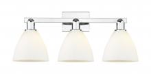 Innovations Lighting 716-3W-PC-GBD-751 - Bristol - 3 Light - 27 inch - Polished Chrome - Bath Vanity Light