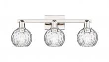 Innovations Lighting 716-3W-PN-G1215-6 - Athens Water Glass - 3 Light - 25 inch - Polished Nickel - Bath Vanity Light