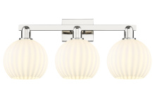 Innovations Lighting 716-3W-PN-G1217-8WV - White Venetian - 3 Light - 27 inch - Polished Nickel - Bath Vanity Light