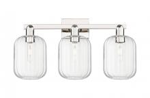 Innovations Lighting 716-3W-PN-G460-7CL - Preston Cylinder - 3 Light - 26 inch - Polished Nickel - Bath Vanity Light