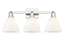 Innovations Lighting 716-3W-PN-GBD-751 - Bristol - 3 Light - 27 inch - Polished Nickel - Bath Vanity Light