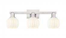 Innovations Lighting 716-3W-SN-G1217-6WV - White Venetian - 3 Light - 25 inch - Brushed Satin Nickel - Bath Vanity Light