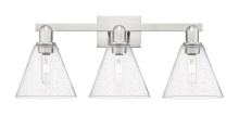 Innovations Lighting 716-3W-SN-GBC-84 - Berkshire - 3 Light - 26 inch - Satin Nickel - Bath Vanity Light