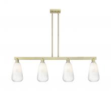 Innovations Lighting 716-4I-AB-G480-6OP - Brookhaven Almond - 4 Light - 48 inch - Antique Brass - Stem hung - Island Light