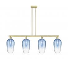 Innovations Lighting 716-4I-AB-G484-7SB - Brookhaven Flute - 4 Light - 48 inch - Antique Brass - Stem hung - Island Light