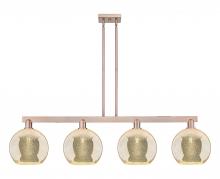 Innovations Lighting 716-4I-AC-G128-10 - Athens - 4 Light - 53 inch - Antique Copper - Stem hung - Island Light