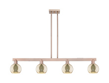 Innovations Lighting 716-4I-AC-G128-6 - Athens - 4 Light - 49 inch - Antique Copper - Stem hung - Island Light