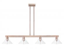 Innovations Lighting 716-4I-AC-G132 - Orwell - 4 Light - 51 inch - Antique Copper - Stem hung - Island Light