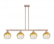 Innovations Lighting 716-4I-AC-G483-8AM - Brookhaven Globe - 4 Light - 48 inch - Antique Copper - Stem hung - Island Light