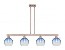 Innovations Lighting 716-4I-AC-G483-8SB - Brookhaven Globe - 4 Light - 48 inch - Antique Copper - Stem hung - Island Light