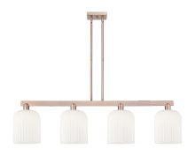 Innovations Lighting 716-4I-AC-G559-8GWH - Bridal Veil - 4 Light - 51 inch - Antique Copper - Stem hung - Island Light