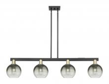 Innovations Lighting 716-4I-BAB-G483-8SL - Brookhaven Globe - 4 Light - 48 inch - Black Antique Brass - Stem hung - Island Light