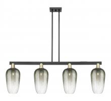 Innovations Lighting 716-4I-BAB-G484-7SL - Brookhaven Flute - 4 Light - 48 inch - Black Antique Brass - Stem hung - Island Light