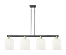 Innovations Lighting 716-4I-BAB-G559-8GWH - Bridal Veil - 4 Light - 51 inch - Black Antique Brass - Stem hung - Island Light