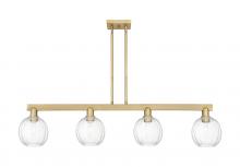 Innovations Lighting 716-4I-BB-G458-7CL - Preston Globe - 4 Light - 48 inch - Brushed Brass - Stem hung - Island Light