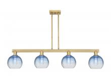 Innovations Lighting 716-4I-BB-G483-8SB - Brookhaven Globe - 4 Light - 48 inch - Brushed Brass - Stem hung - Island Light