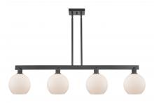 Innovations Lighting 716-4I-BK-G121-8 - Athens - 4 Light - 51 inch - Matte Black - Stem hung - Island Light