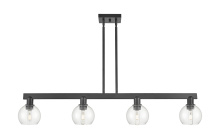 Innovations Lighting 716-4I-BK-G122-6 - Athens - 4 Light - 49 inch - Matte Black - Stem hung - Island Light