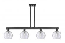 Innovations Lighting 716-4I-BK-G124-8 - Athens - 4 Light - 51 inch - Matte Black - Stem hung - Island Light