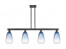 Innovations Lighting 716-4I-BK-G480-6SB - Brookhaven Almond - 4 Light - 48 inch - Matte Black - Stem hung - Island Light